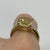 Citrine & Diamond Cushion Cut Ring 9ct 9k Yellow Gold - Size T