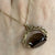 Smoky Quartz Victorian Style Swivel Fob Pendant 9ct 9k Yellow Gold