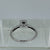 Diamond Illusion Solitaire Ring 9ct 9K White Gold - Size Q