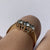 Three Stone Trilogy CZ Ring 9ct 9k Yellow Gold  - Size J