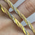 Three Tone Textured Twist Herringbone Necklace 9ct 9k Yellow White Rose Gold 16"