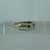 Sapphire & Diamond Half Eternity Ring 9ct 9k Yellow Gold  - Size K