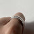 Diamond Trilogy Flush Set Chunky Band Ring 9ct 9K White Gold - Size O