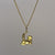 Train Heart Charm Pendant 9ct 9k Yellow Gold