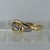 Diamond Twist Design Ring 9ct 9k Yellow Gold  - Size P