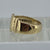 Buckle Band Ring 9ct 9k Yellow Gold - Size Q