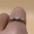 Diamond .10ct Trilogy Star Set Ring 9ct 9k Yellow Gold - Size M 1/2