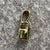 Peridot Pear Teardrop Checker Cut Pendant 9ct 9k Yellow Gold