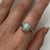 Antique Opal & Old Single Cut Diamond Halo Ring 950 & 18ct Yellow Gold - Size P