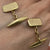 Octagonal Textured Chain Cufflinks  9ct 9k Yellow Gold