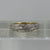 Domed Diamond Detail Two Tone Gold Stacking Band Ring 9ct Yellow Gold - Size N