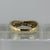 Channel Set Crossover CZ Ring 9ct 9k Yellow Gold - Size O