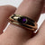 Amethyst Flush Set Band Ring 9ct 9k Yellow Gold - Size M