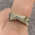 Diamond Channel Set Crossover Ring 9ct 9k Yellow Gold - Size M 1/2