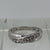 Diamond .25ct Crossover Twist Ring 9ct 9k White Gold - Size M