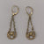 Lucky Horseshoe Horse Drop Dangle Earrings 9ct 9k 375 Yellow Gold