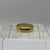 Engraved Edge Wedding Band Ring 18ct 18k Yellow Gold - Size M 1/2