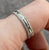 Textured Sandblast Finish Band Ring 9ct 9k White Gold - Size P