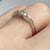 Diamond .15ct Duo Bypass Engagement Ring 18ct 18k White Gold  - Size N 1/2