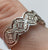 Diamond 0.10ct Ornate Quilt Style Band Ring 9ct 9k White Gold  - Size N