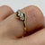 Diamond Trilogy Bypass Ring 9ct 9k Yellow Gold - Size I 1/2