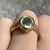 Abalone Mother of Pearl With Diamond Accents Ring 9ct 9k Yellow Gold  - Size O