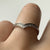 Wishbone Diamond .10ct Channel Set Ring 9ct 9k White Gold - Size L