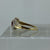 Ruby Heart Cut Twist Ring Diamond Accents 10ct 10k Yellow Gold - Size O 1/2