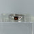 Garnet Solitaire Square Cut Band Ring 9ct 9K White Gold - Size N