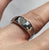 Diamond Heart Pave Band  Ring 9ct 9k White Gold  - Size M