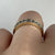 Diamond .05ct Illusion Half Eternity Ring 9ct 9k Yellow Gold - Size K