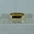 Diamond Square Shank Bezel Setting Ring 9ct 9k Yellow Gold  - Size M