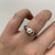 Chunky Shoulder Pearl Ring White Gold 9ct 9k - Size M