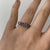 Iolite Five Stone Ring 9ct 9k White Gold - Size M