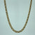 Double Link Curb Chain Necklace 9ct 9k Yellow Gold 17"