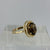 Smoky Quartz Cocktail Ring 9ct 9K Yellow Gold - Size R