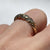 Diamond Twist Pave Set Band Ring 9ct 9k Yellow Gold - Size M 1/2