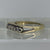 Retro Diamond 5 Stone Square Shoulder Ring 18ct 18k Yellow Gold - Size K