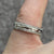 Sandblast Textured Finish Band Ring 9ct 9k White Gold - Size H