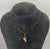 Pearl Trilogy Seashell Pendant Cable Chain Necklace 9ct 9k Yellow Gold - 16"