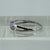 Diamond Pave Set Twist Ring 9ct 9k White Gold - Size L