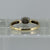 Diamond Two Tone Bezel Set Solitaire Ring 9ct 9k Yellow Gold  - Size N