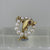 Dolphin Pearl Halo Ruby Accent Charm Pendant 9ct 9k Yellow Gold