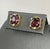 Pink Tourmaline Oval Cut Out Stud Earrings 18ct 18k Yellow Gold