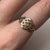 Gold Filigree Celtic Pattern Ring 9ct 9k Yellow Gold  - Size N