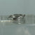 Diamond Pave Set Twist Crossover Ring 9ct 9k White Gold  - Size L