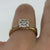 Diamond Cluster .20ct Solitaire Illusion Ring 9ct 9k Yellow Gold - Size L 1/2