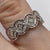 Diamond 0.10ct Ornate Quilt Style Band Ring 9ct 9k White Gold  - Size N