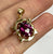 Pink Tourmaline Oval Cut Out Pendant  9ct 9k Yellow Gold