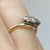 Antique Diamond .10ct Trilogy Bypass Ring 18ct 18k Yellow Gold - Size N